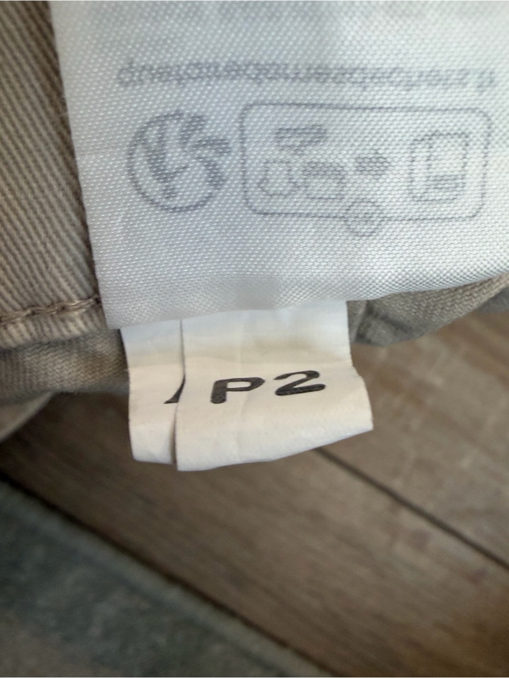 H&M Cream Beige Utility Cargo Pants Size 6 Straight Leg - Picture 7 of 8